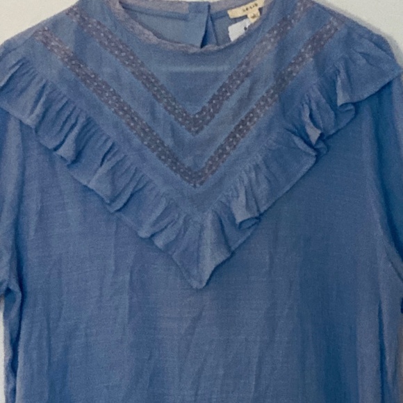 Ruffle Top Blouse sz L - Picture 2 of 8